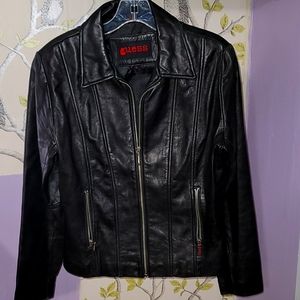 Women's Vintage 90s Guess Leather Jacket